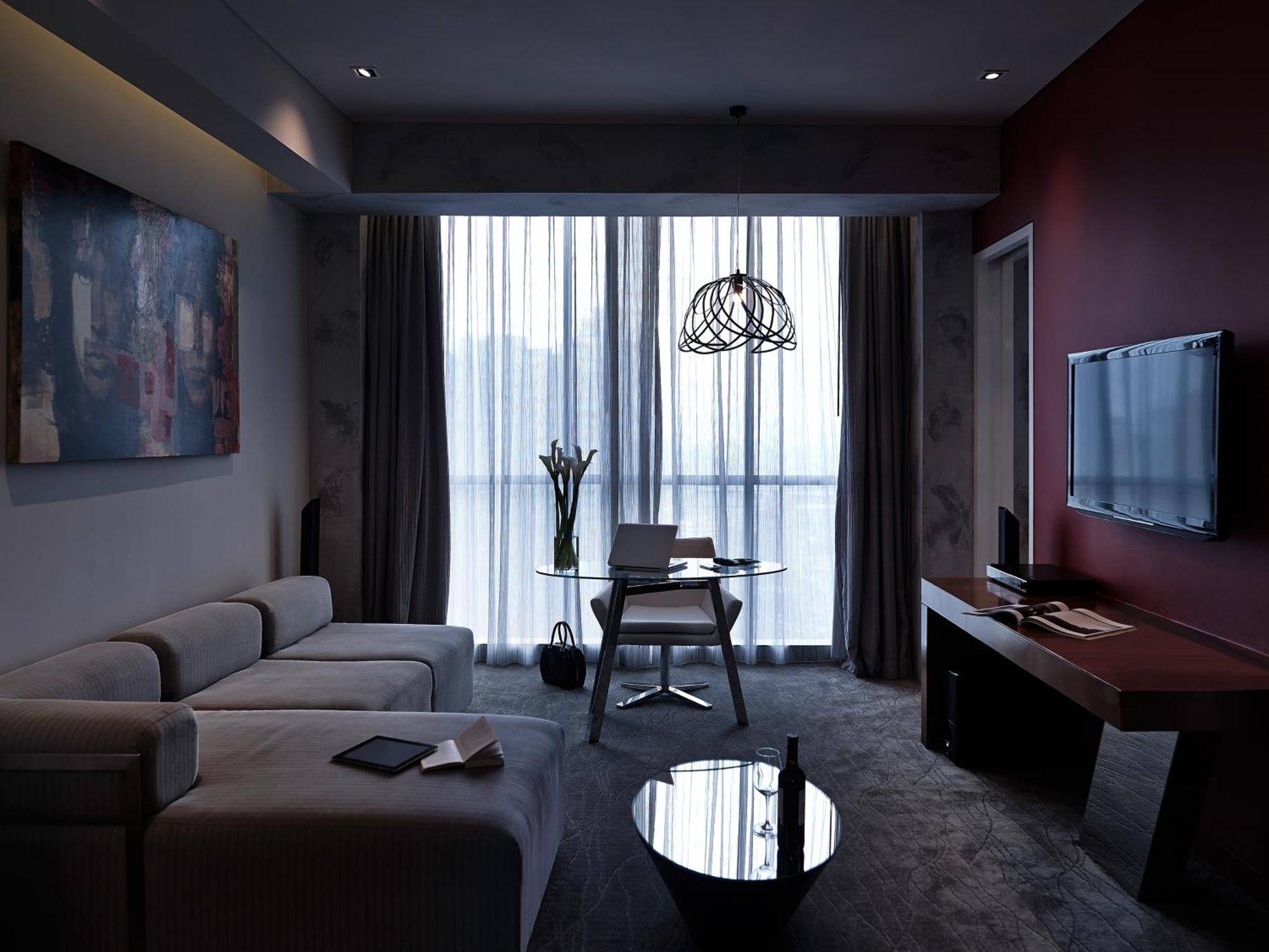 Pullman Jakarta Central Park Eksteriør bilde 3D rendering of a living room